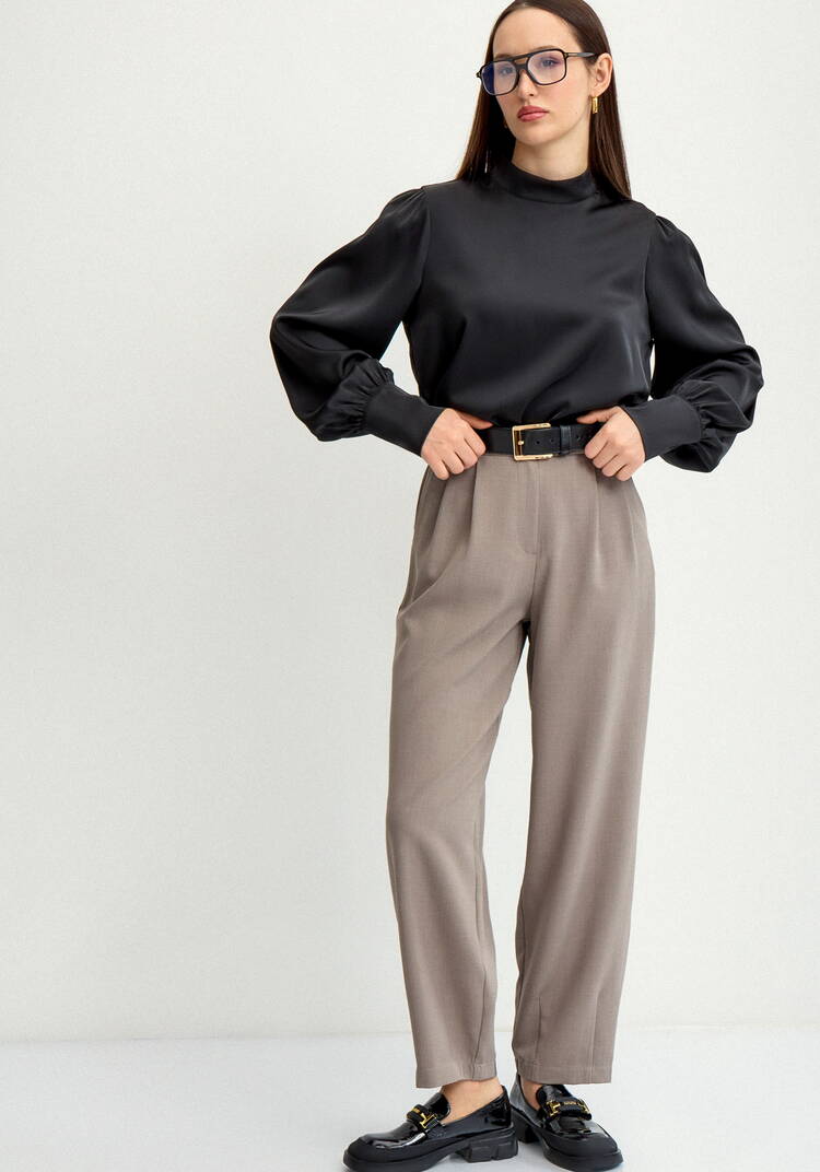 Брюки со складками свободные шир.  750, рис. 6