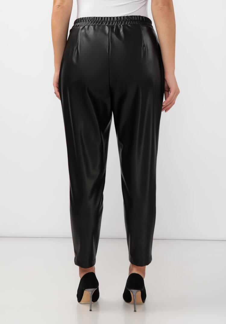 Брюки-бананы из экокожи шир.  750, рис. 3