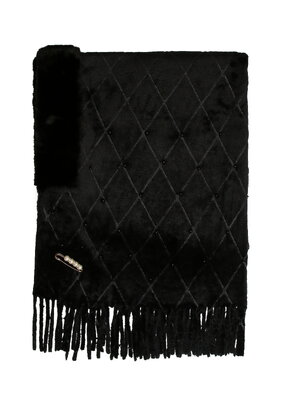 Накидка-палантин с жемчугом и булавкой