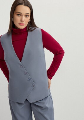 Жилет с асимметричным кроем