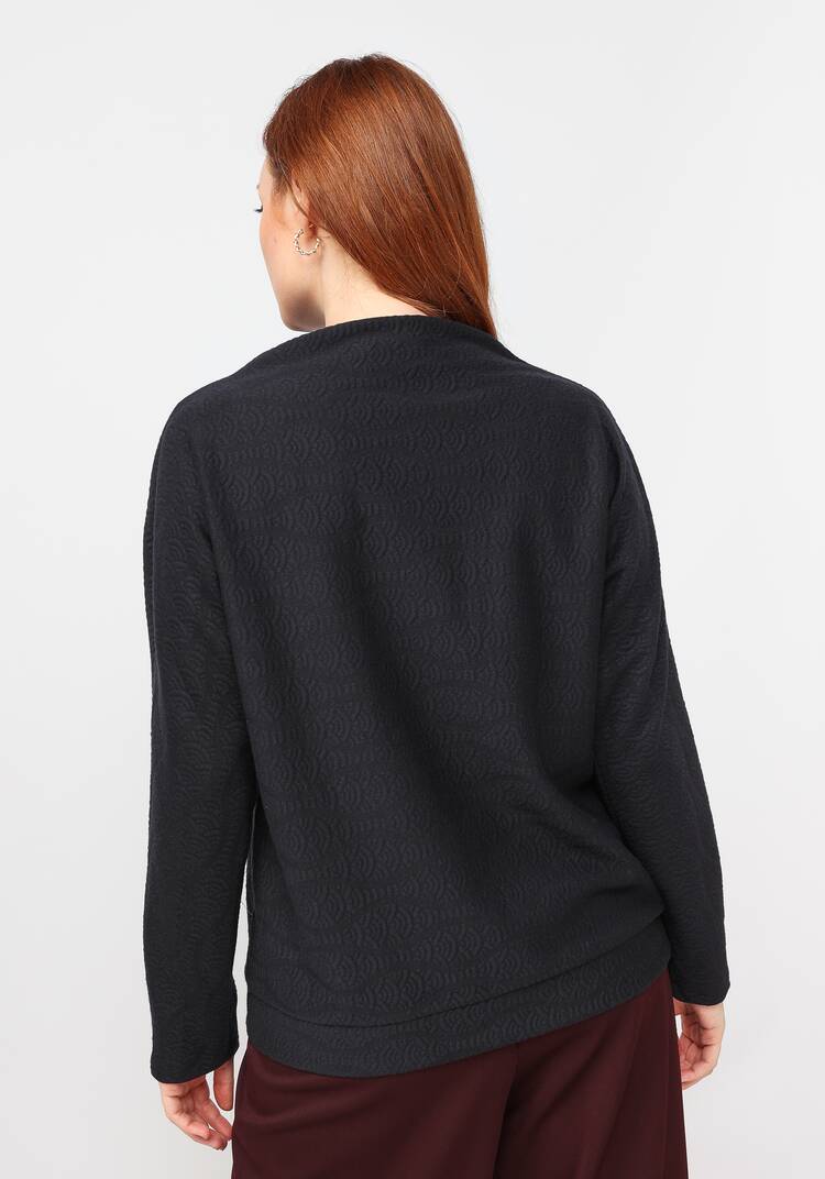 Джемпер из трикотажной фактурной ткани шир.  750, рис. 10