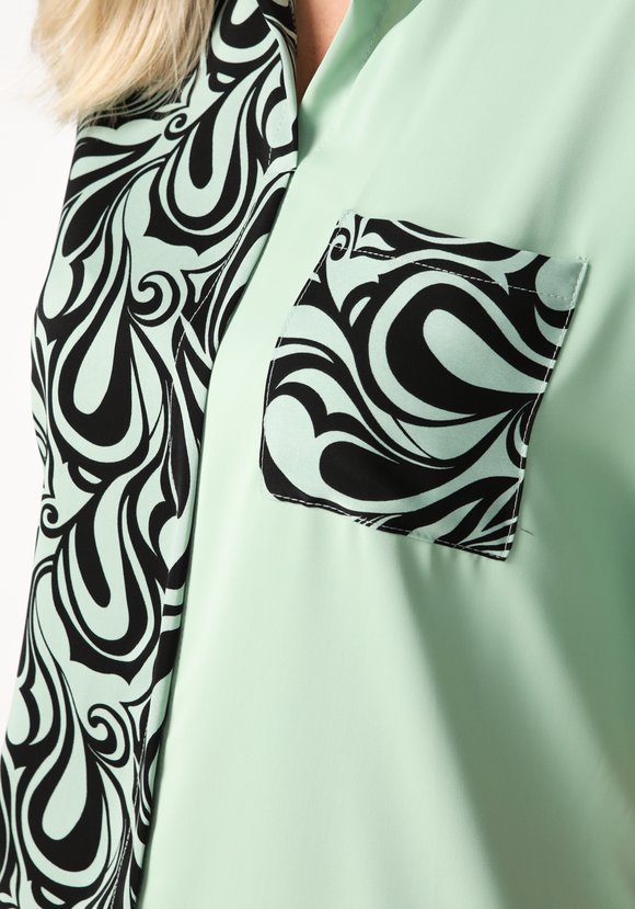 Блуза Яркое притяжение шир.  580, рис. 10