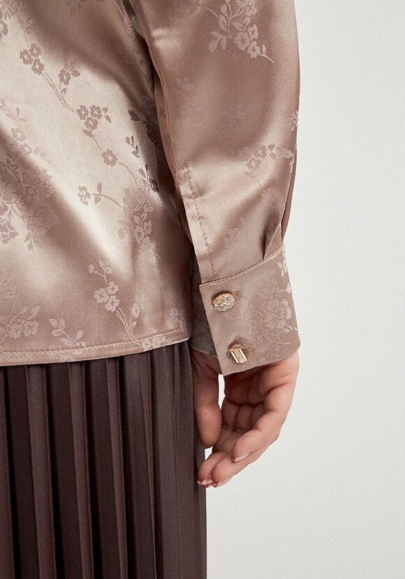 Блуза с жаккардовым принтом шир.  580, рис. 13