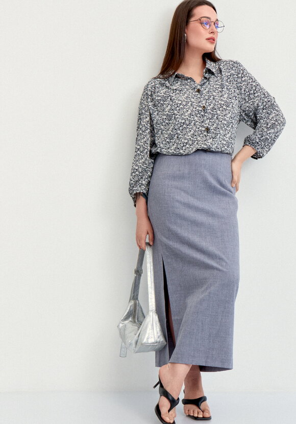 Блуза со складкой по спинке шир.  580, рис. 8