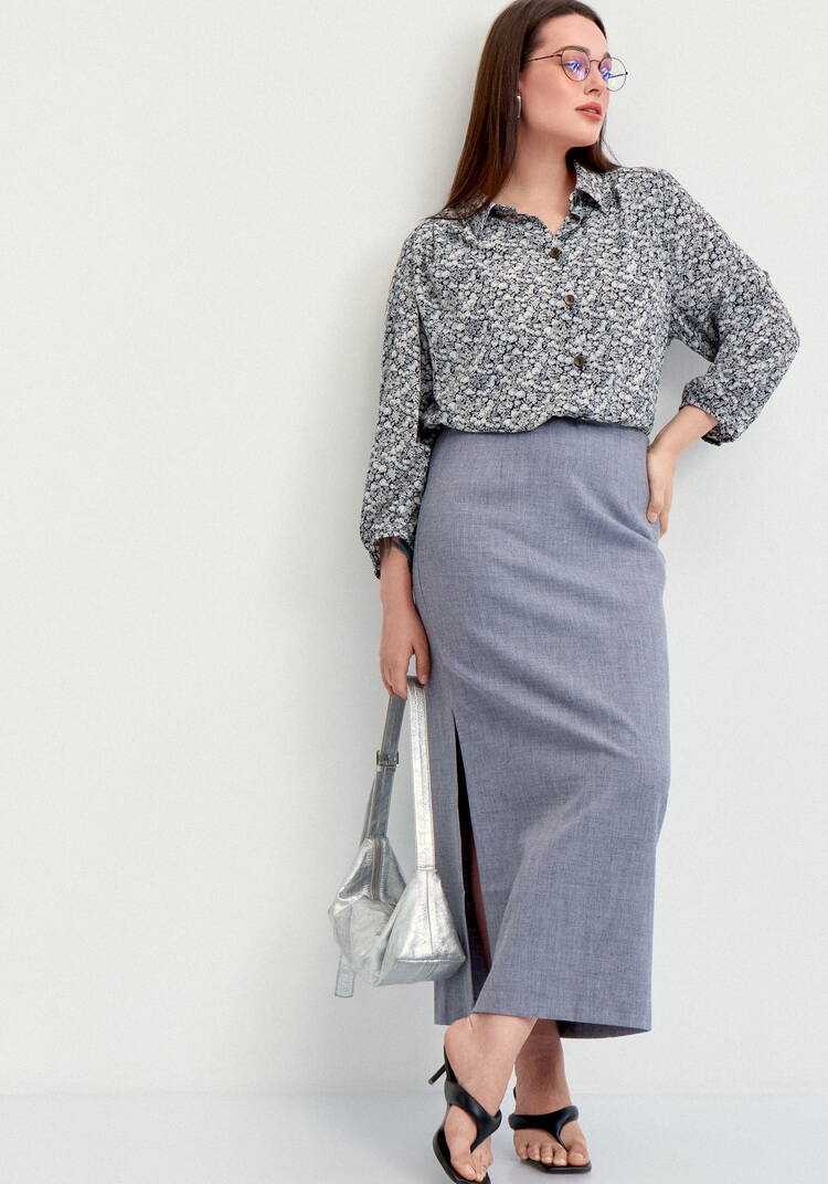 Блуза со складкой по спинке шир.  750, рис. 8