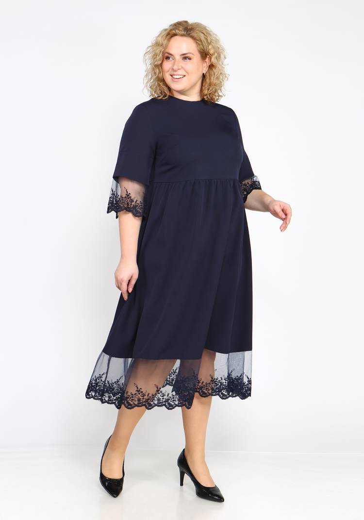 Платье с рукавами-колокольчик шир.  750, рис. 3