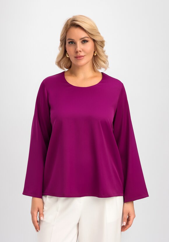 Блуза свободного кроя с шелком шир.  580, рис. 4