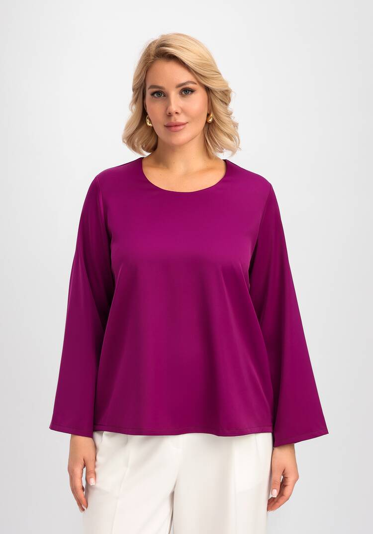 Блуза свободного кроя с шелком шир.  750, рис. 4