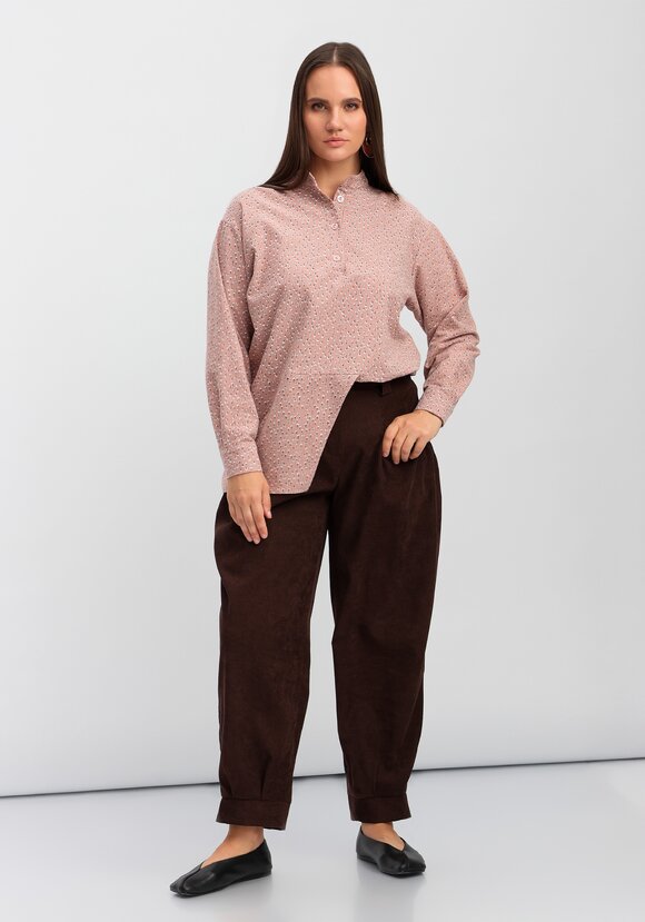 Брюки-бананы с манжетами по низу шир.  580, рис. 2