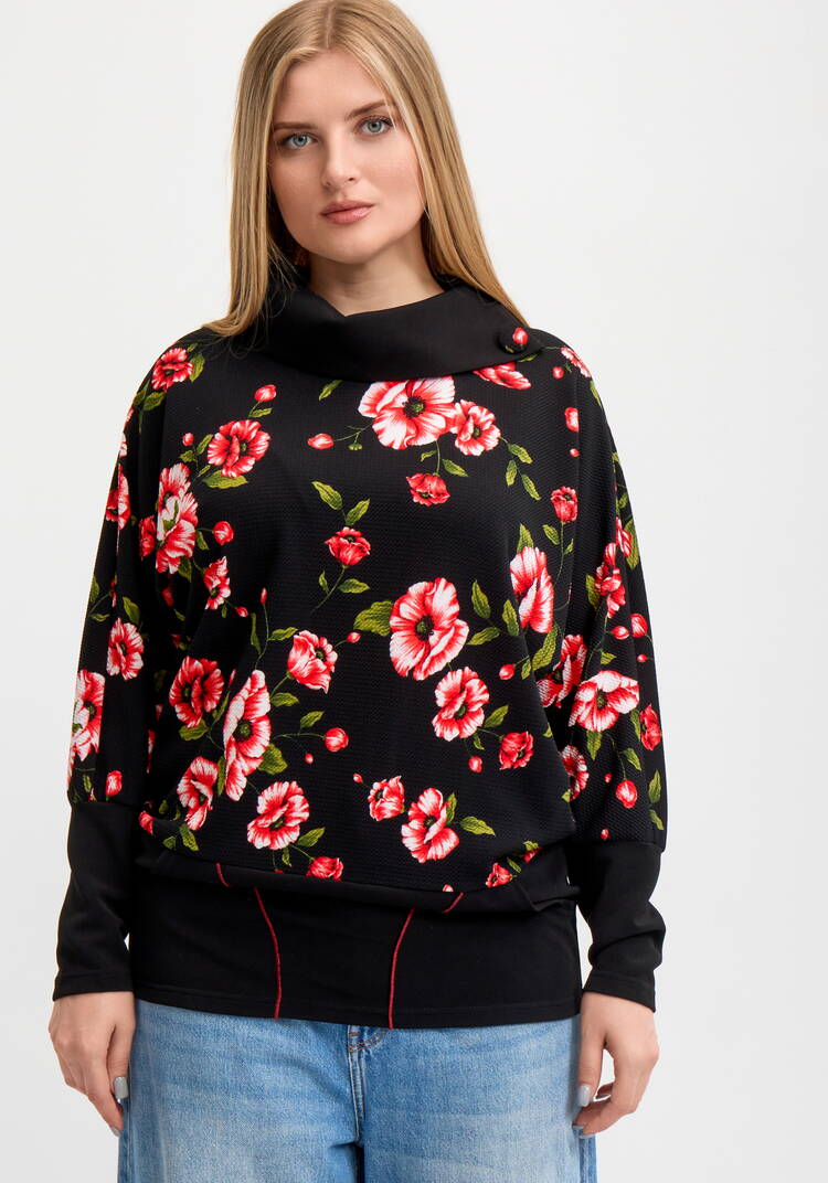 Джемпер свободного кроя с карманами шир.  750, рис. 11