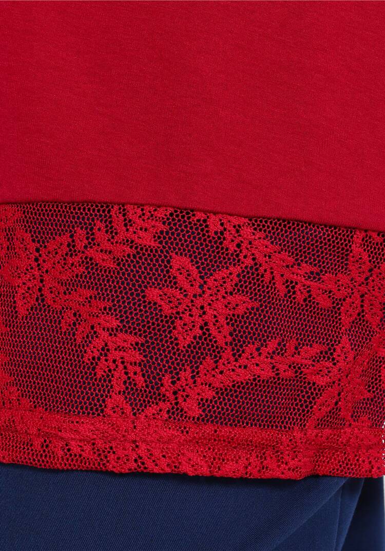 Кардиган с кружевными вставками и поясом шир.  750, рис. 6