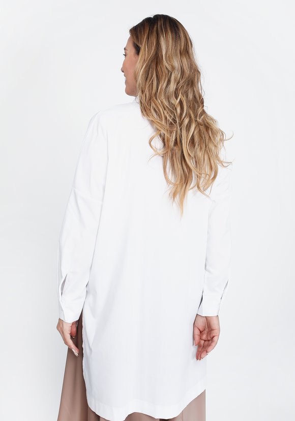 Блуза с карманами и асимметричным низом шир.  580, рис. 5