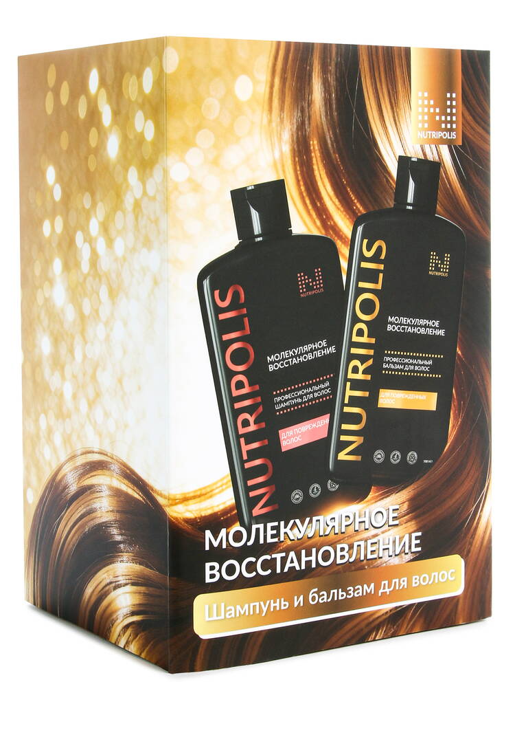 Шампунь+бальзам Молекулярное восстановление шир.  750, рис. 9