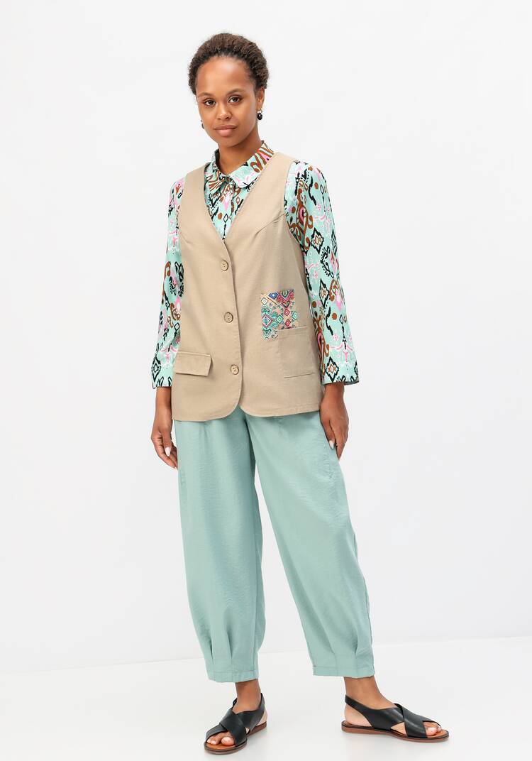 Жилет оригинального дизайна шир.  750, рис. 16