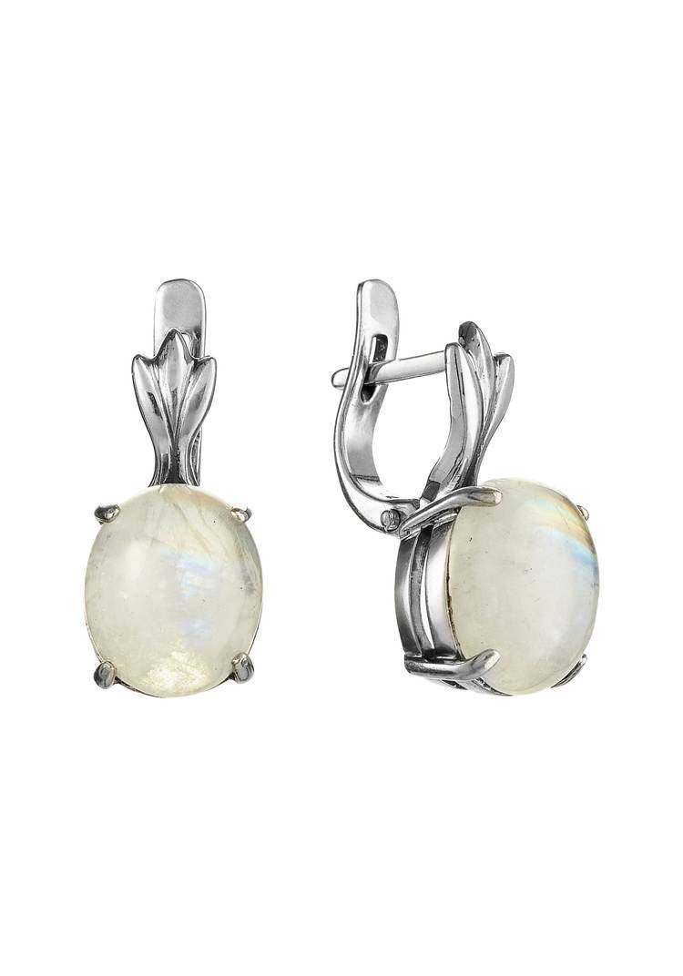 Серьги серебряные Дюймовочка шир.  750, рис. 2