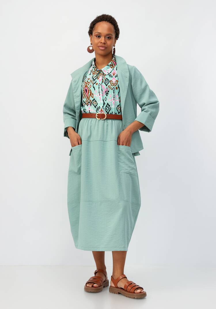 Юбка с кокеткой по полочке шир.  750, рис. 10