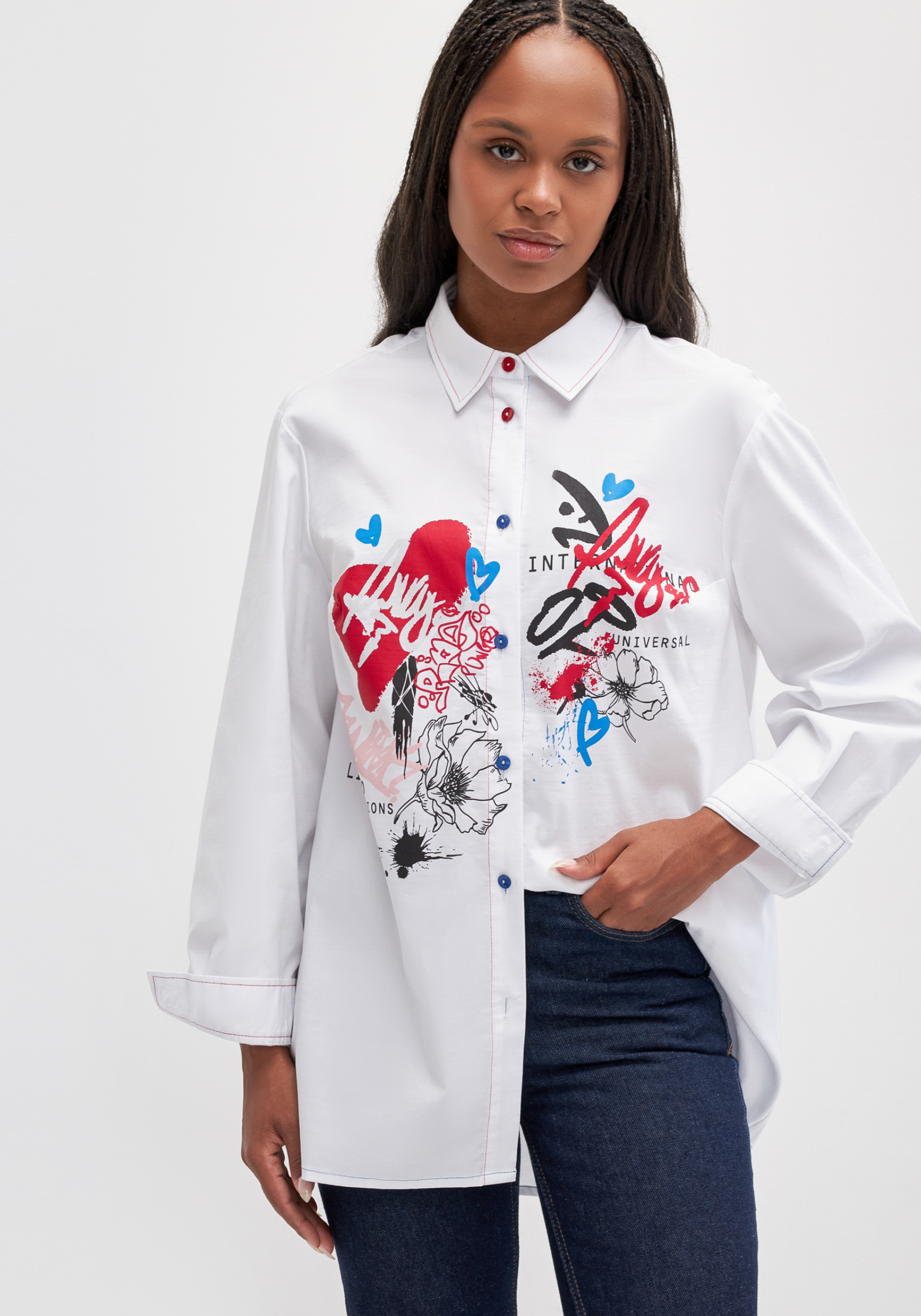 

Блуза "Раиса", Белый