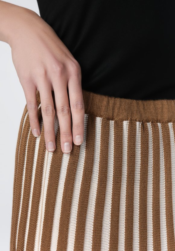 Юбка женская с контрастным плиссе шир.  580, рис. 10