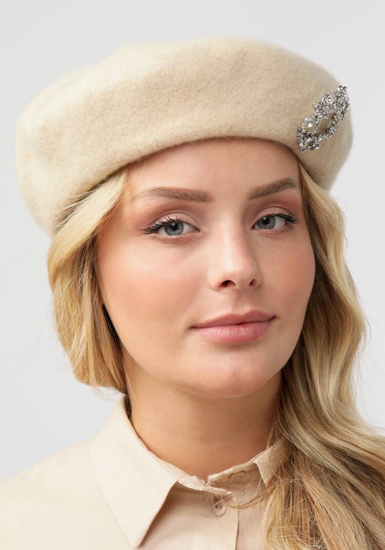 Берет с брошкой шир.  750, рис. 1