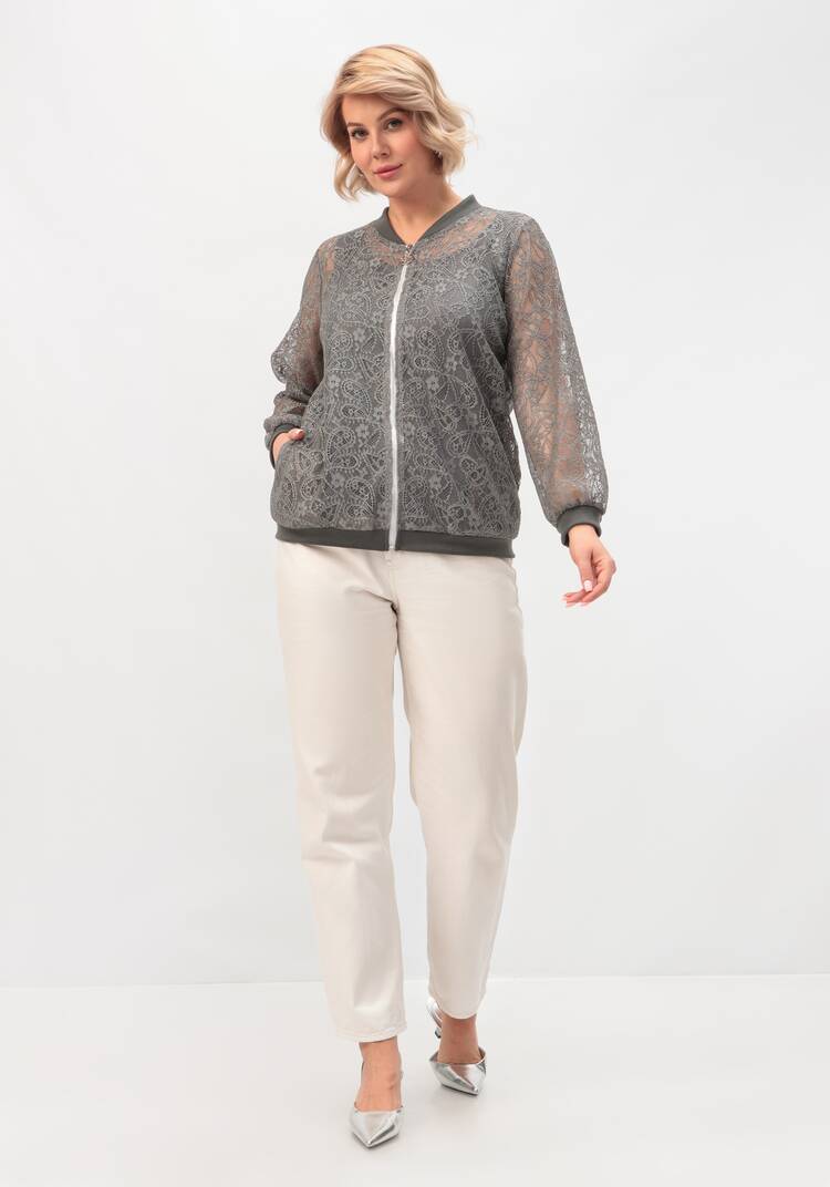 Бомбер кружевной шир.  750, рис. 25