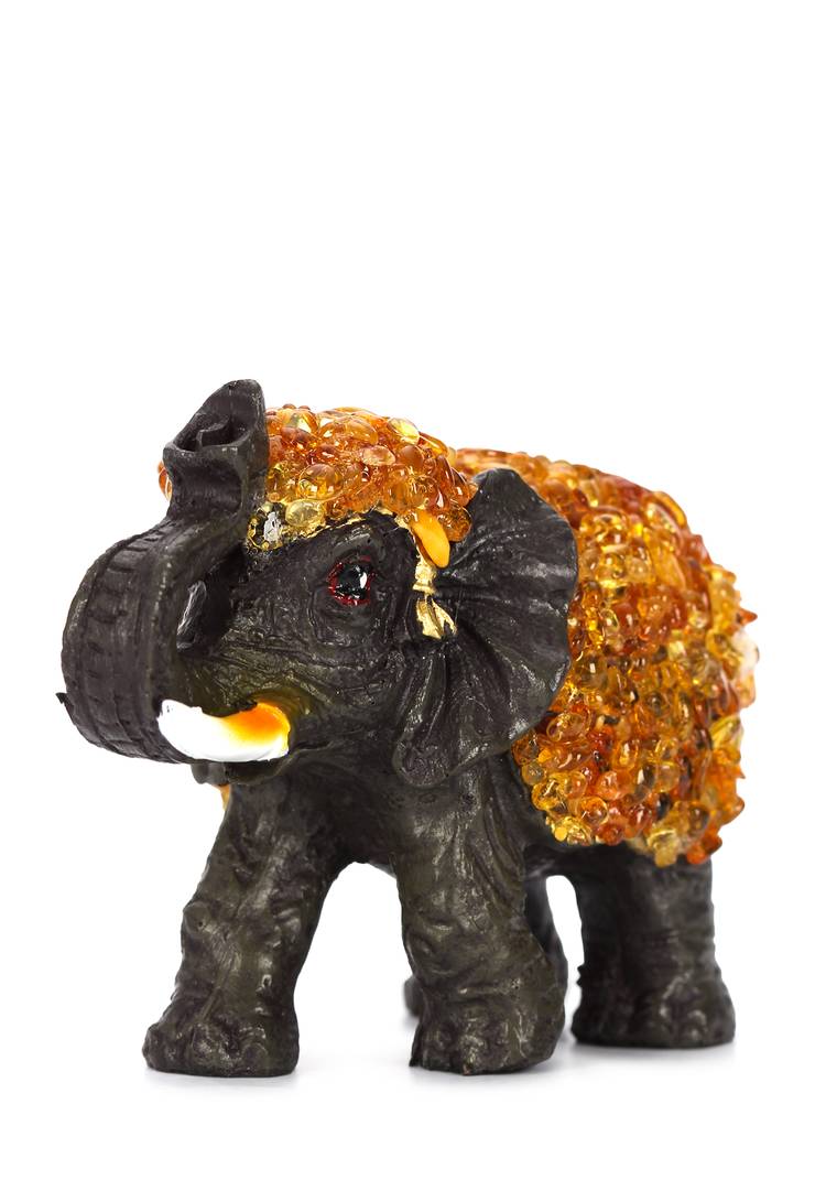 Статуэтка Янтарный слон шир.  750, рис. 1