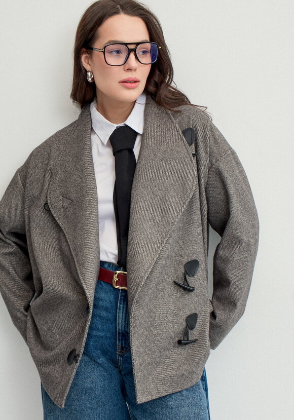 Пиджак с асимметричной застёжкой шир.  580, рис. 32