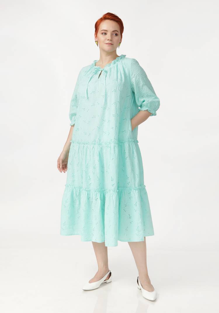 Платье ярусное свободного кроя шир.  750, рис. 17