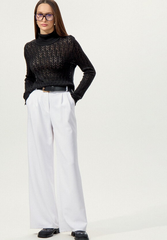 Свитер ажурный шир.  580, рис. 21