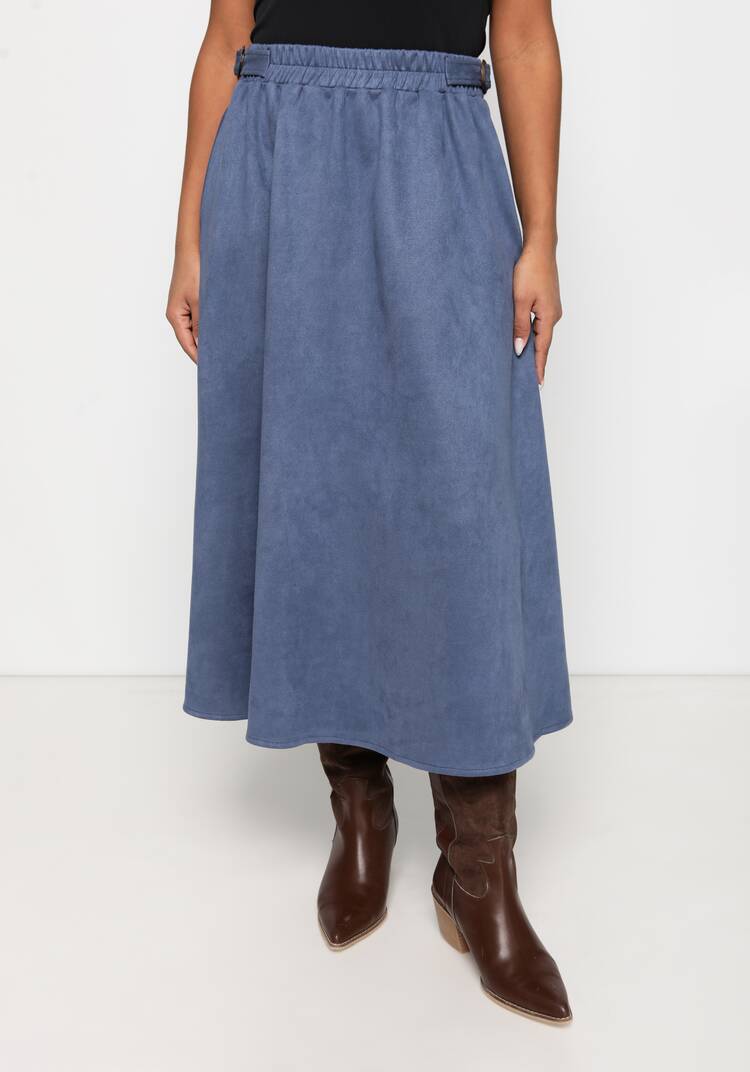 Юбка из экозамши А-силуэта шир.  750, рис. 19