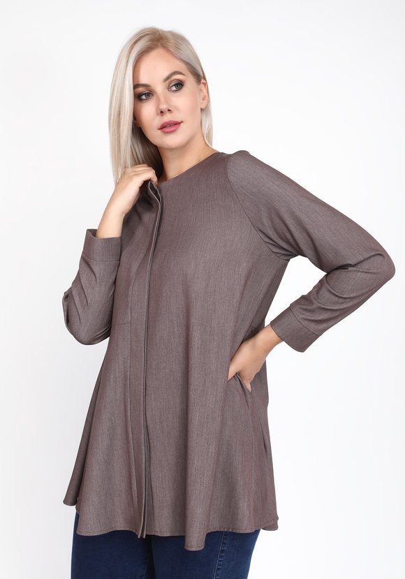 Блуза на супатной застежке шир.  580, рис. 5