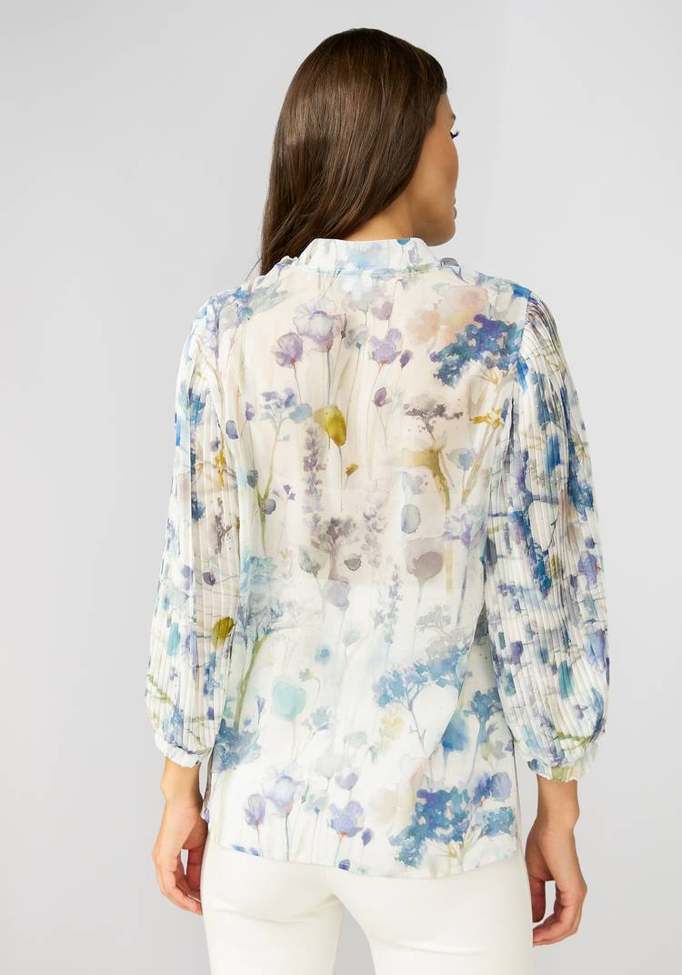 Блуза с бантом и плиссировкой по рукавам шир.  750, рис. 3