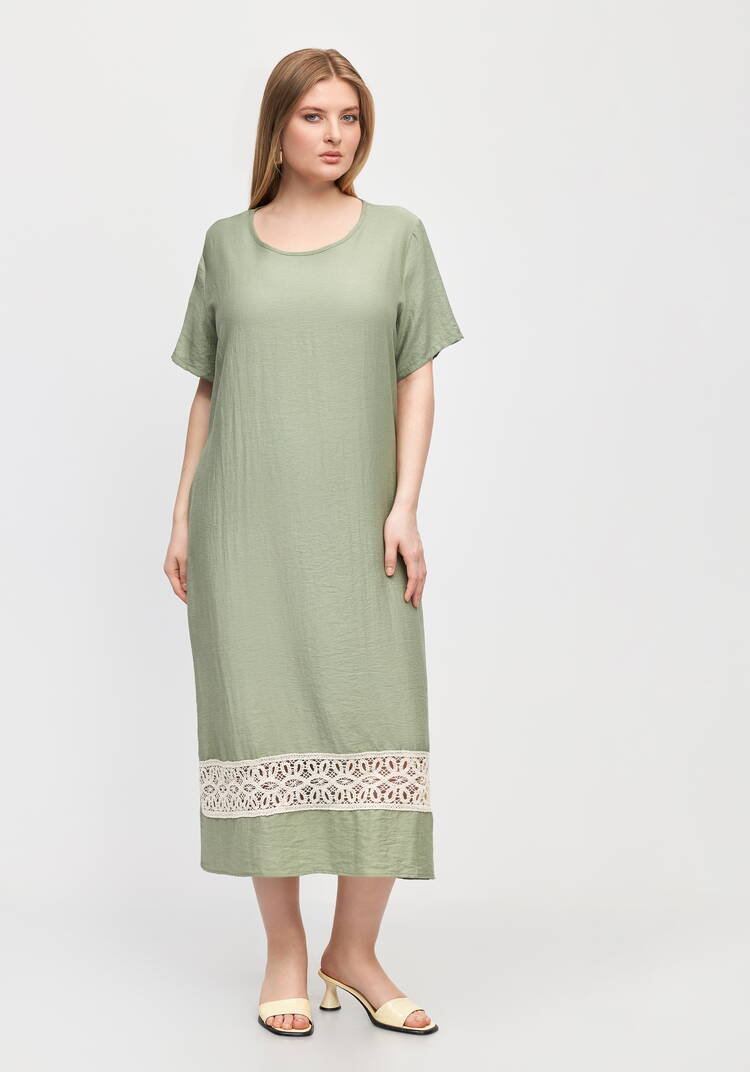 Платье изо льна Кружевная сказка шир.  750, рис. 9