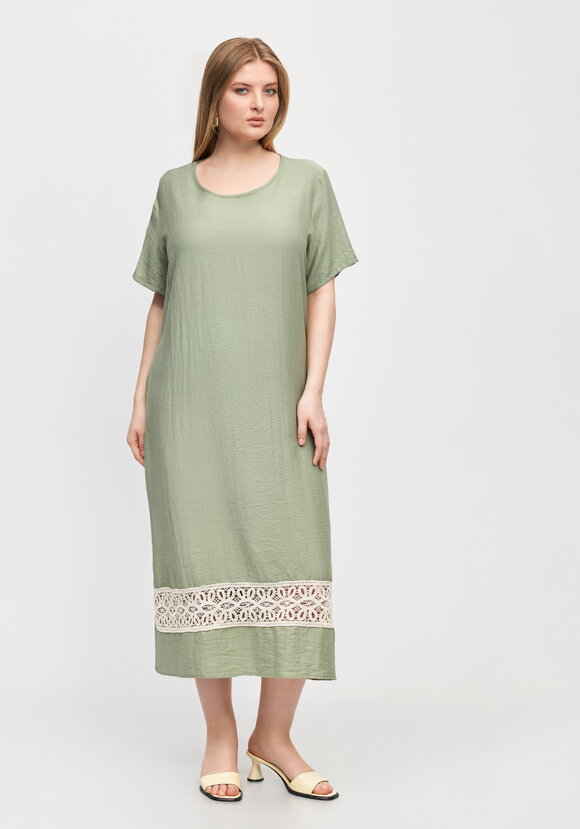 Платье изо льна Кружевная сказка шир.  580, рис. 9