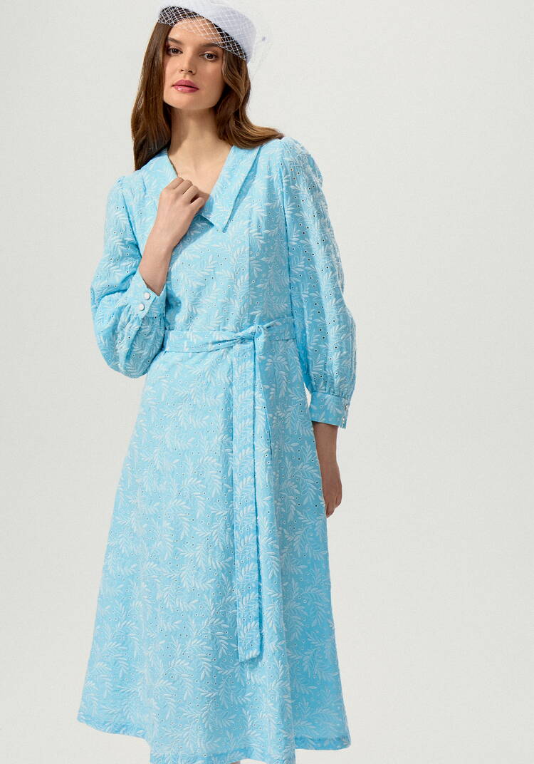 Платье из шитья с английским воротником шир.  750, рис. 16