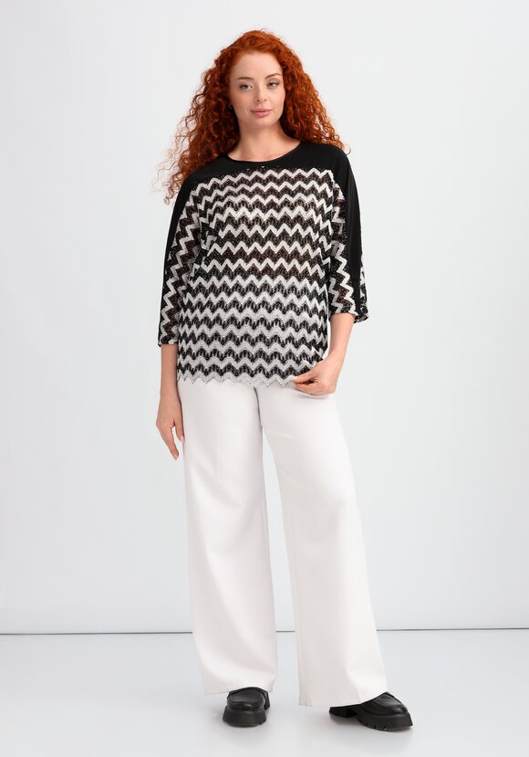 Блуза с люрексом-зигзаг шир.  580, рис. 2