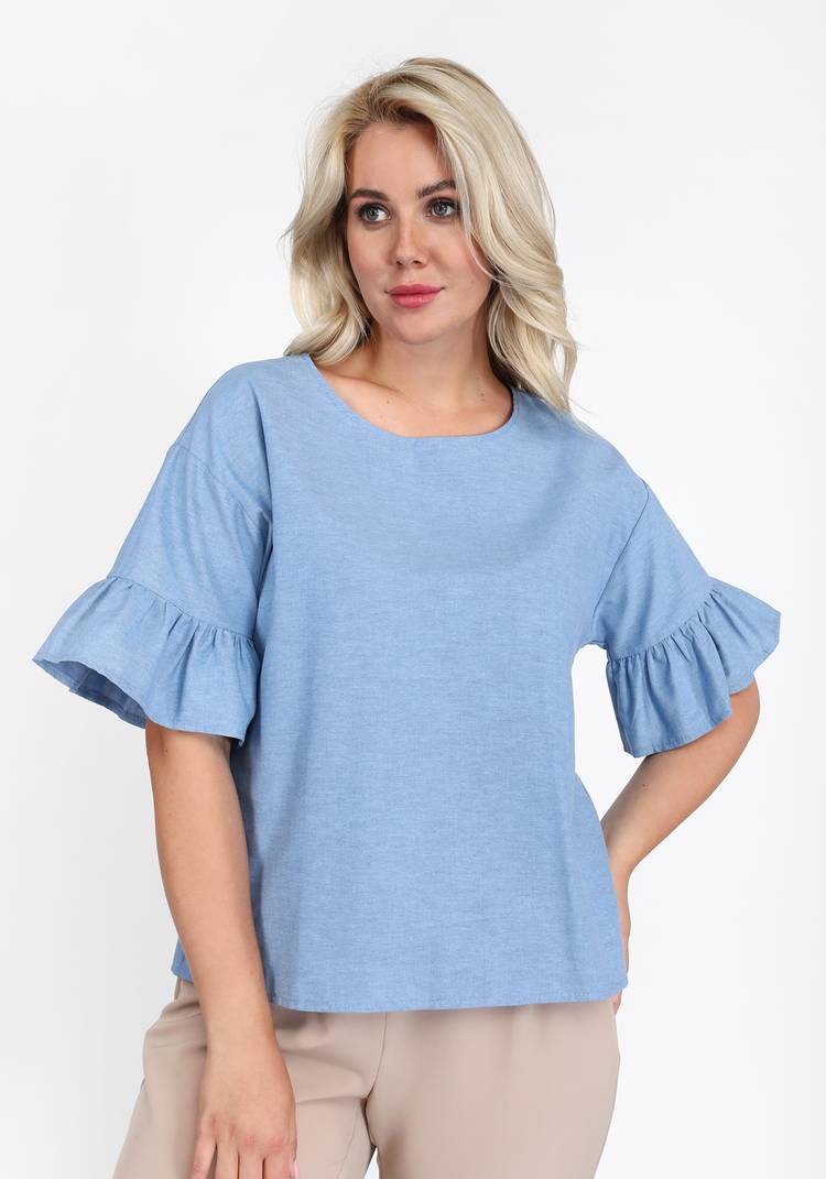 Блуза с рукавами-колокольчики шир.  750, рис. 6