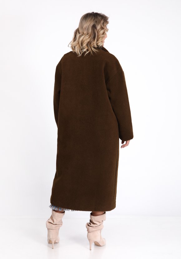 Шуба из эко-меха тедди шир.  580, рис. 6