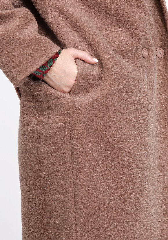 Пальто с отложным воротником и карманами шир.  580, рис. 12