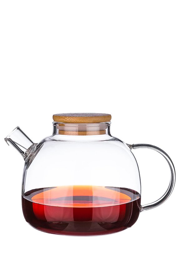 Заварочный чайник с бамбуковой крышкoй шир.  580, рис. 1