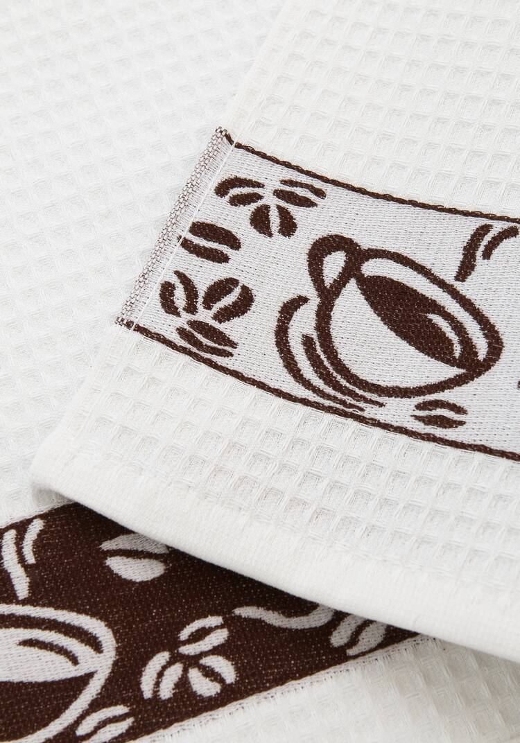 Полотенце вафельное с вышивкой, 6 шт. шир.  750, рис. 8