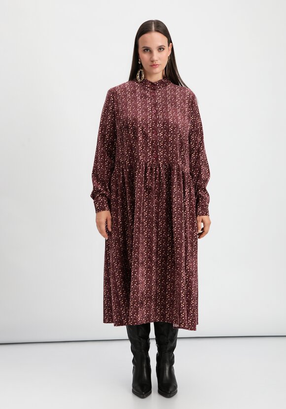 Платье оверсайз с принтом мильфлер шир.  580, рис. 4