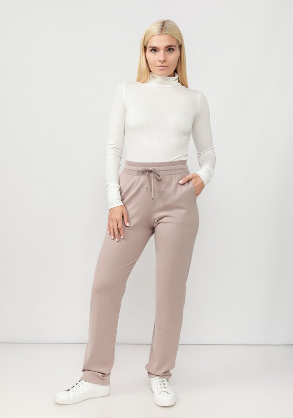 Брюки вязаные с подворотом по низу шир.  580, рис. 8