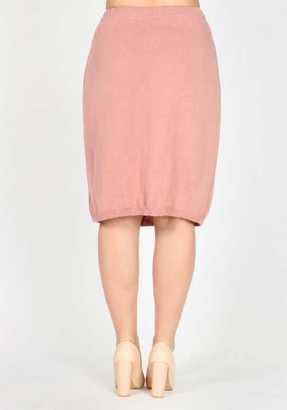 Юбка трикотажная прямого кроя на резинке шир.  580, рис. 3