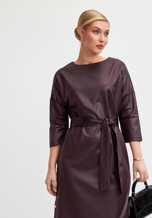 Платье с разрезами из трикотажа под кожу шир.  580, рис. 8