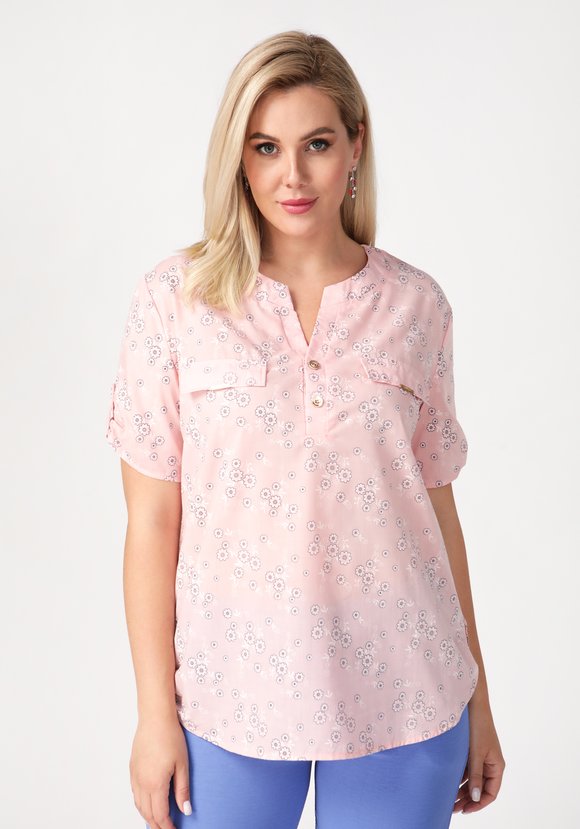 Блуза Геометрическая красота шир.  580, рис. 2