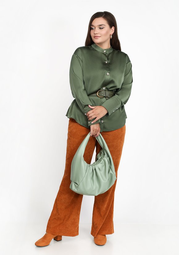 Блуза на пуговицах с широким манжетом шир.  580, рис. 13