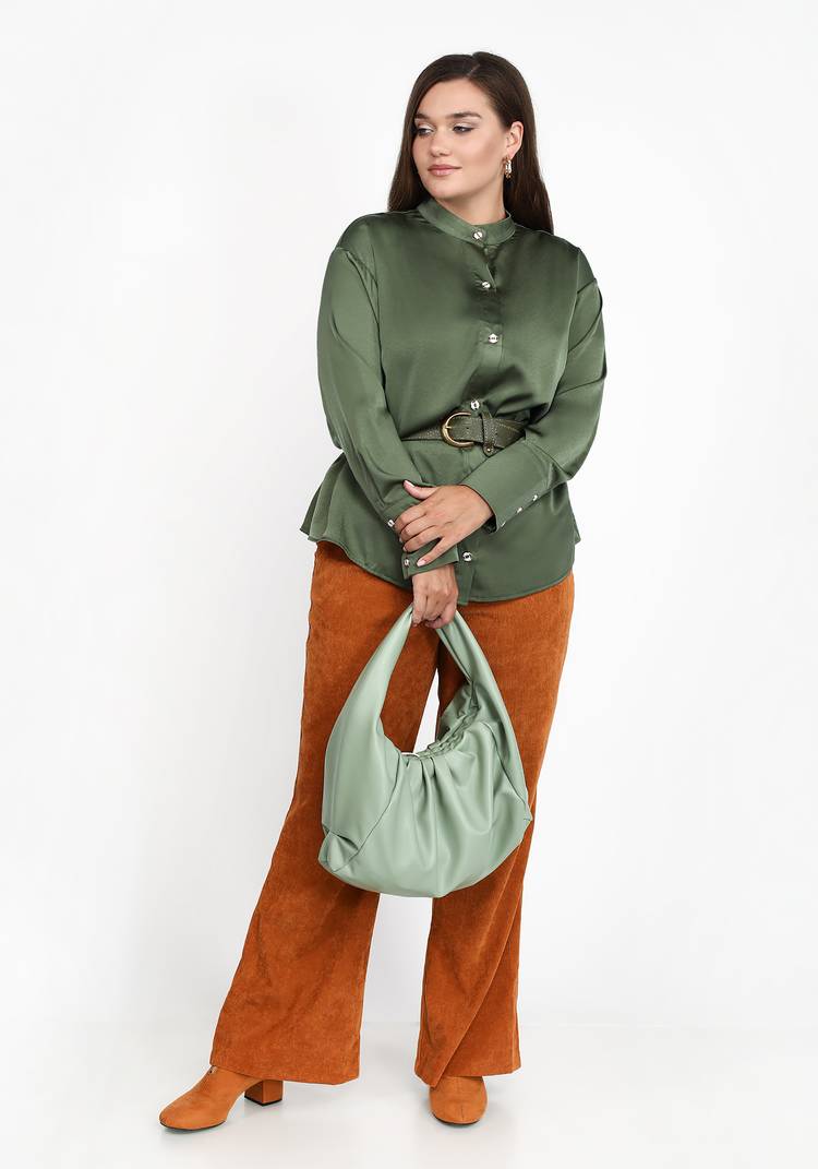 Блуза на пуговицах с широким манжетом шир.  750, рис. 13