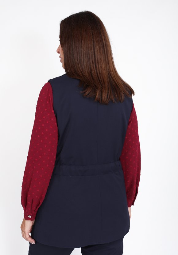 Жилет с карманами однотонный шир.  580, рис. 4