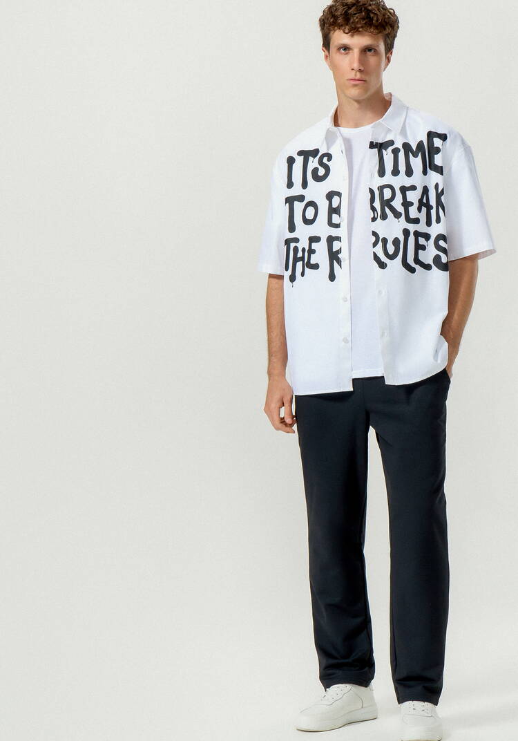 Брюки мужские из футера шир.  750, рис. 20