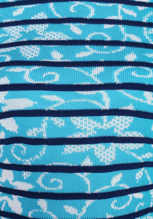 Платье с длинным рукавом и цветочным узором шир.  580, рис. 7